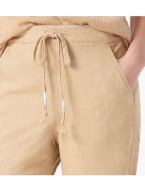 J. Crew Linen-Blend Elastic Waist Pants Size 0